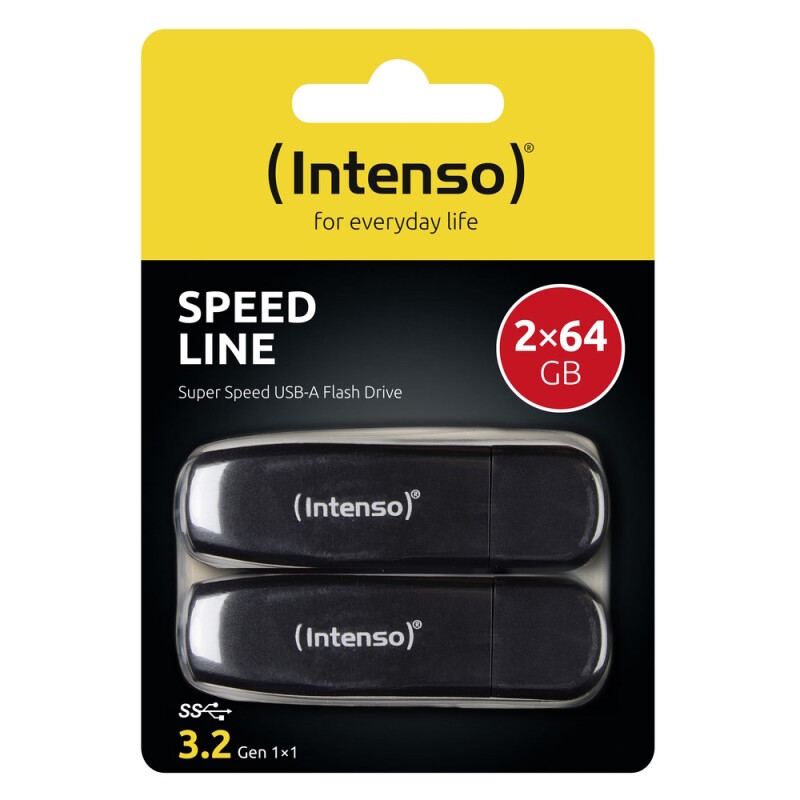 Intenso USB Drive 3.0 - Speed Line 2X64GB